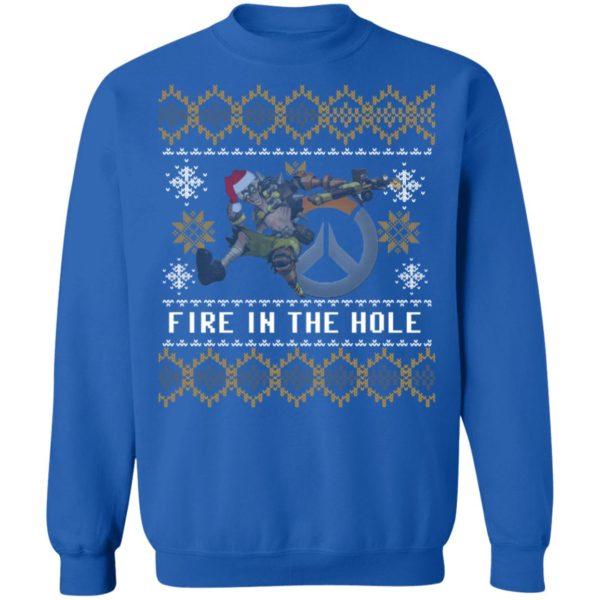 Junkrat Overwatch Fire In The Hole Christmas Shirt