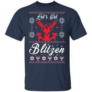 Let’s Get Blitzen Reindeer Beer Christmas Shirt