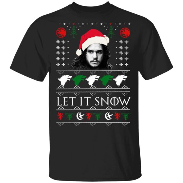 Let It Snow John Snow Game Of Thrones Christmas Shirt