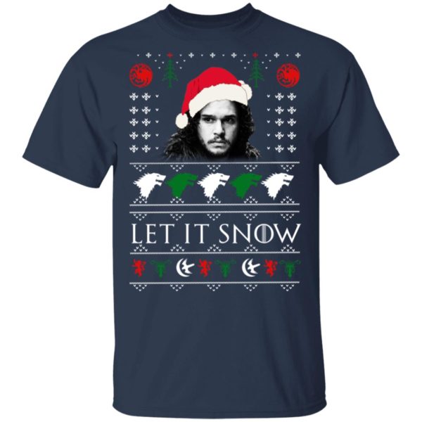 Let It Snow John Snow Game Of Thrones Christmas Shirt
