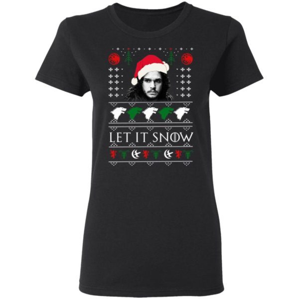 Let It Snow John Snow Game Of Thrones Christmas Shirt