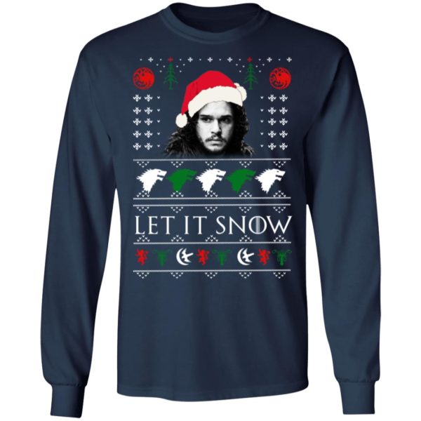 Let It Snow John Snow Game Of Thrones Christmas Shirt