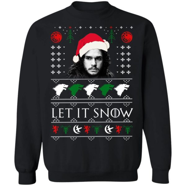 Let It Snow John Snow Game Of Thrones Christmas Shirt