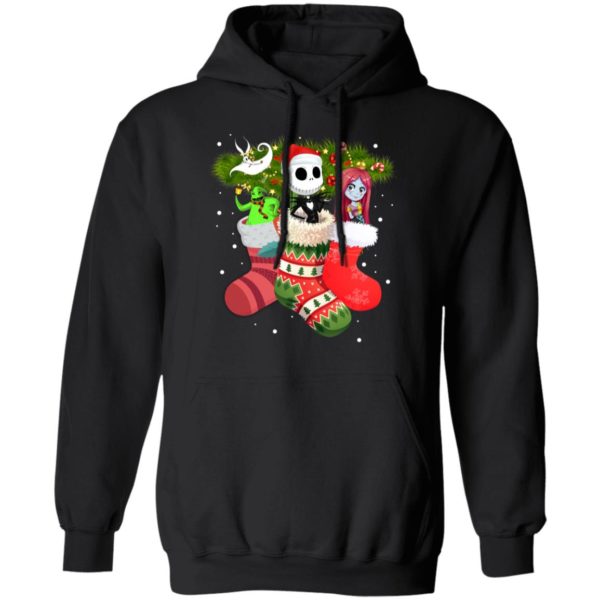 Nightmare Before Christmas Jack And Sally In Christmas Socks Shirt