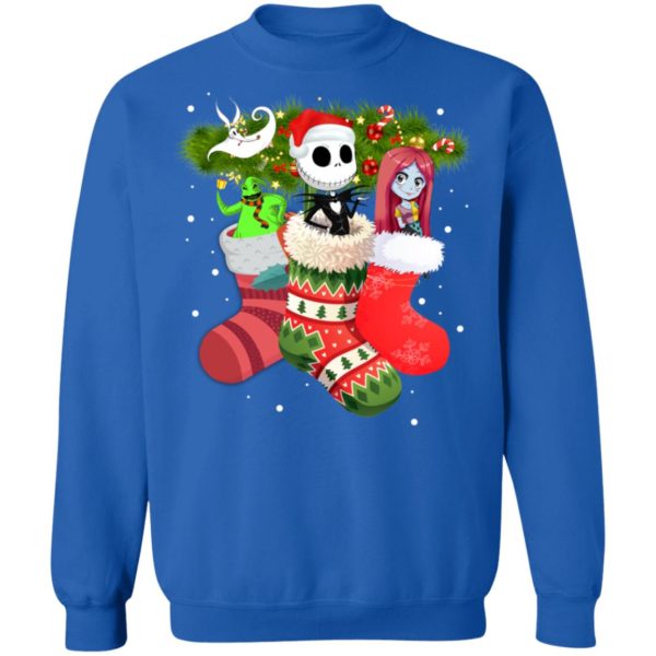 Nightmare Before Christmas Jack And Sally In Christmas Socks Shirt