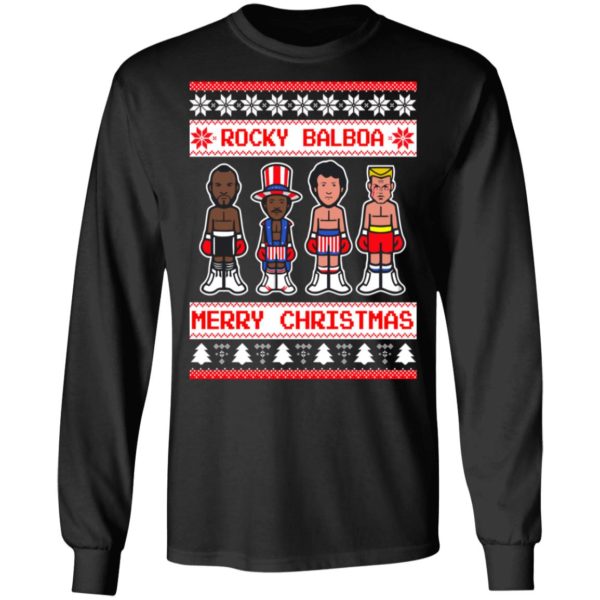 Pittsburgh Steelers character Rocky Balboa Merry Christmas Shirt