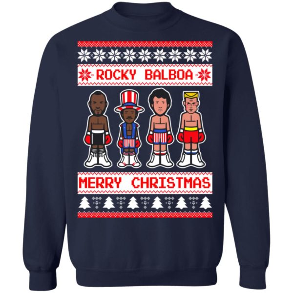 Pittsburgh Steelers character Rocky Balboa Merry Christmas Shirt