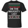 On The Naughty List Christmas Shirt