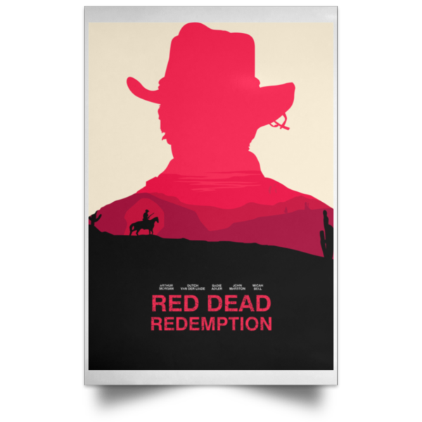 Red Dead Redemption Inspired Minimalist Alternative Poster