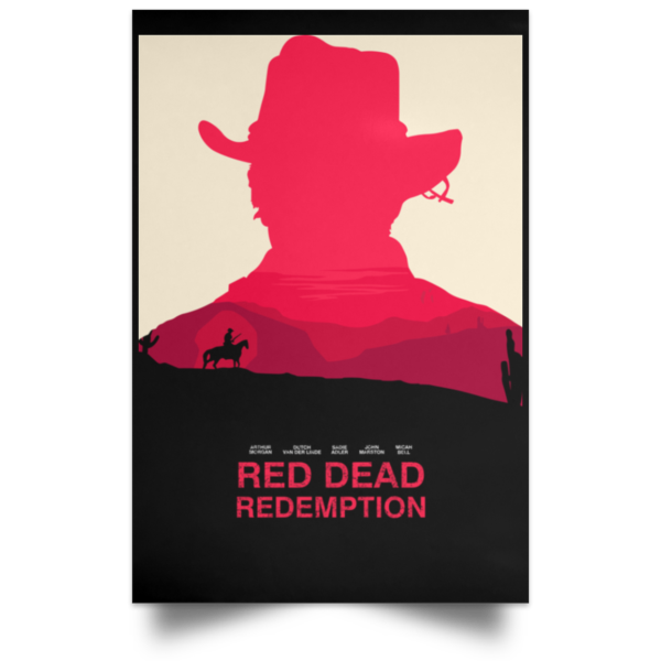 Red Dead Redemption Inspired Minimalist Alternative Poster