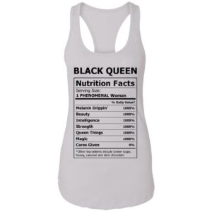 Black Queen Nutrition Facts Shirt image Black Queen Nutrition Facts Shirt