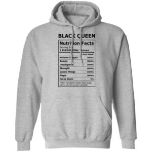 Black Queen Nutrition Facts Shirt image Black Queen Nutrition Facts Shirt
