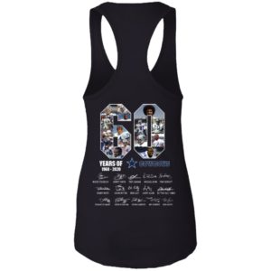 60 Years Of Cowboys 1960 2020 Thank You For The Memories Back Side