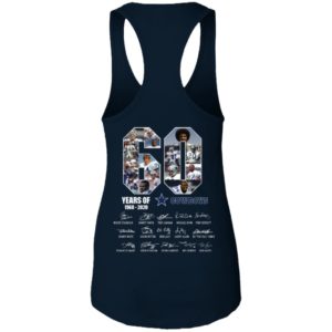 60 Years Of Cowboys 1960 2020 Thank You For The Memories Back Side