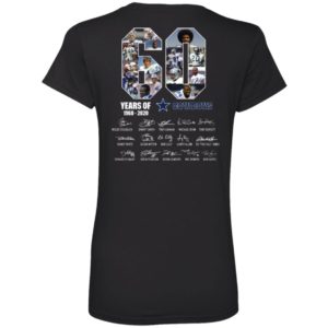 60 Years Of Cowboys 1960 2020 Thank You For The Memories Back Side