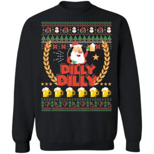 Santa Drink Dilly Dilly Beer Christmas Shirt