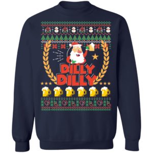 Santa Drink Dilly Dilly Beer Christmas Shirt
