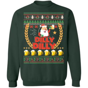 Santa Drink Dilly Dilly Beer Christmas Shirt