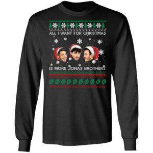 All I Want For Christmas Is More Jonas Brother Christmas Shirt image All I Want For Christmas Is More Jonas Brother Christmas Shirt