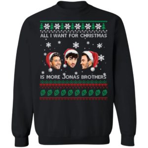 All I Want For Christmas Is More Jonas Brother Christmas Shirt image All I Want For Christmas Is More Jonas Brother Christmas Shirt