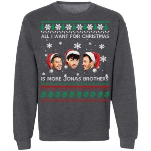 All I Want For Christmas Is More Jonas Brother Christmas Shirt image All I Want For Christmas Is More Jonas Brother Christmas Shirt