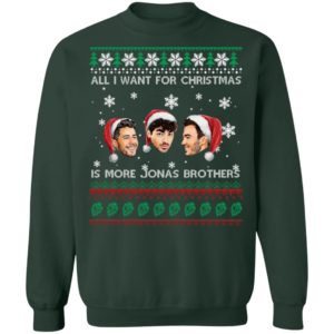 All I Want For Christmas Is More Jonas Brother Christmas Shirt image All I Want For Christmas Is More Jonas Brother Christmas Shirt