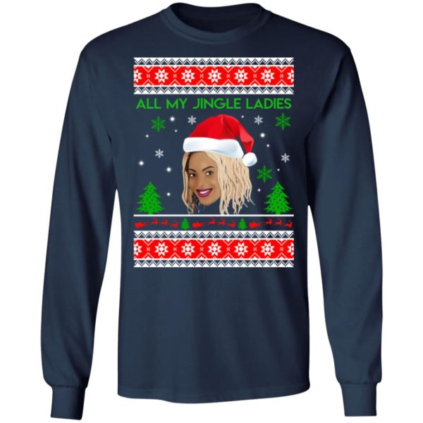 Beyonce All My Jingle Ladies Funny Hip Hop Christmas Shirt