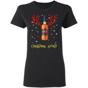 Christmas Spirit Reindeer Canadian Mist Whisky Shirt