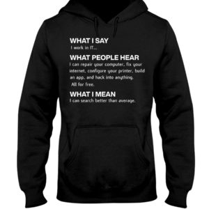 Computing Funny What I Say I Work In IT Shirt image Computing Funny What I Say I Work In IT Shirt