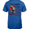 I Was Born In September My Scars Tell Me A Story Shirt