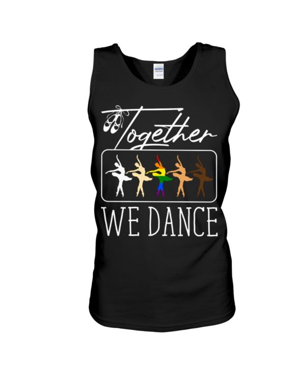 White Black LGBT Together We Dance Ballet Shirt