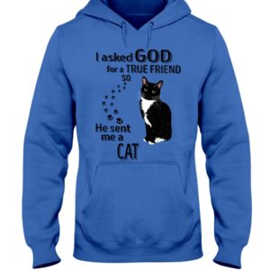 I Asked God For A True Friend So He Sent Me A Cat Shirt