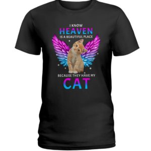 I Know Heaven Is A Beautiful Place Because They Have My Cat Shirt image I Know Heaven Is A Beautiful Place Because They Have My Cat Shirt