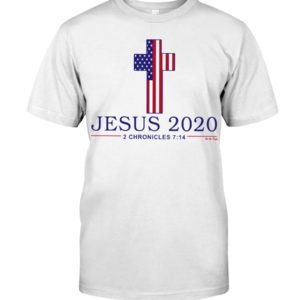 Jesus 2020 USA Flag Cross Shirt