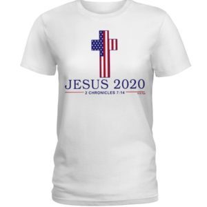 Jesus 2020 USA Flag Cross Shirt