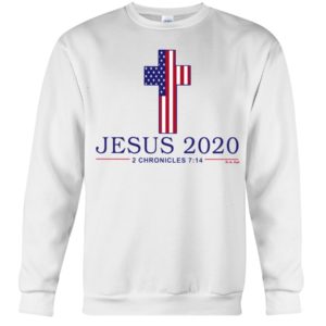 Jesus 2020 USA Flag Cross Shirt