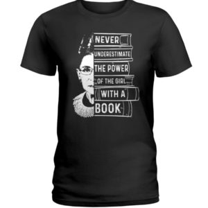 Never Underestimate The Power Of The Girl With A Book Shirt