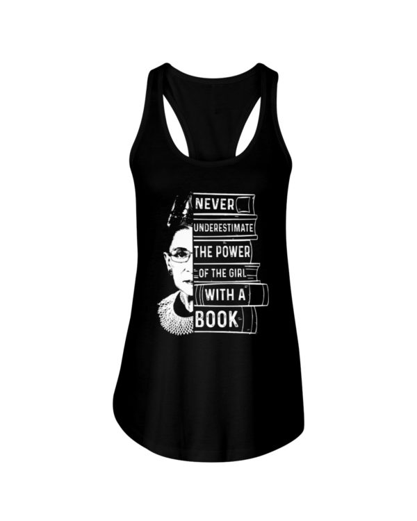 Never Underestimate The Power Of The Girl With A Book Shirt