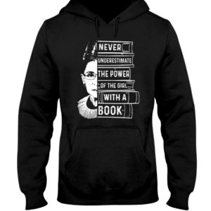 Never Underestimate The Power Of The Girl With A Book Shirt