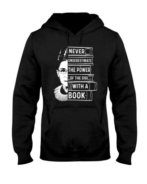 Never Underestimate The Power Of The Girl With A Book Shirt