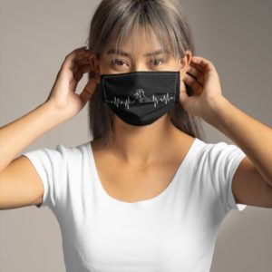 Tango Dancing My Heartbeat Face Mask