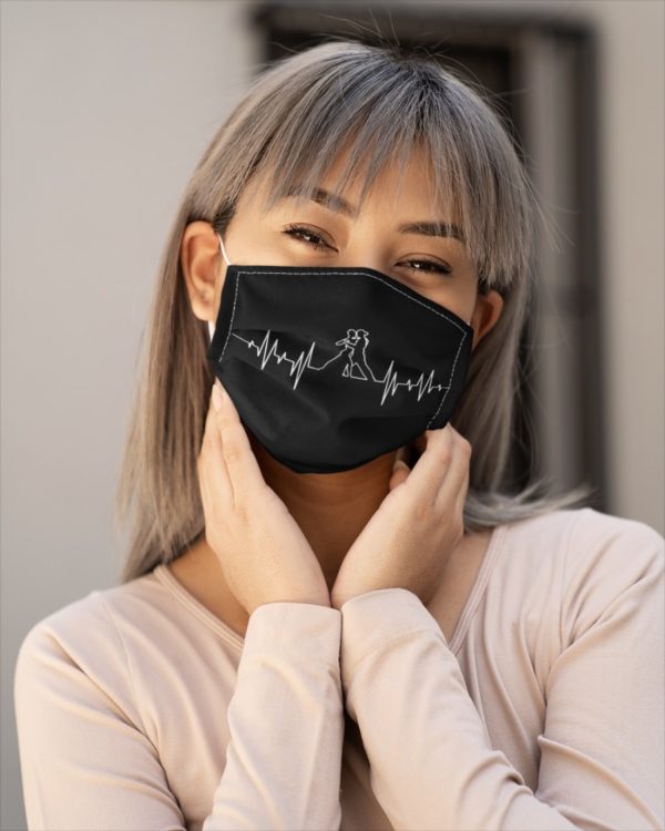 Tango Dancing My Heartbeat Face Mask
