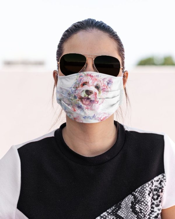 West Highland White Terrier Art Face Mask