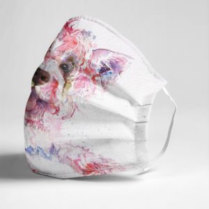 West Highland White Terrier Art Face Mask image West Highland White Terrier Art Face Mask