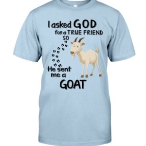 I Asked God For A True Friend So He Sent Me A Goat Shirt