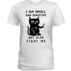 I Am Small And Sensitive Nevermind Black Cat Shirt