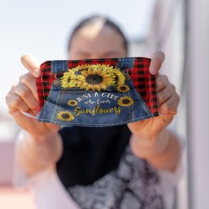 Just A Girl Who Loves Sunflowers Face Mask