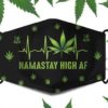 Namastay Hight Af Weed Leaf Face Mask