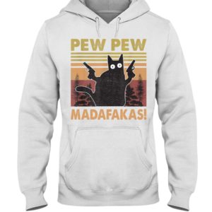 Pew Pew Madafakas Black Cat Shirt