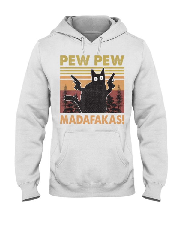 Pew Pew Madafakas Black Cat Shirt
